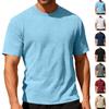 2026 Summer Sports and Leisure Loose Breathable Round Neck Towel Jacquard Cloth Men's Short Sleeved Polo Shirt