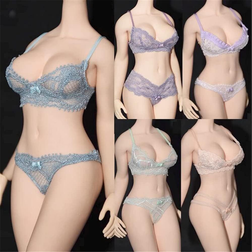 1/6 Scale Female Figure Clothes, Girl Bra Back Underwear Clothes for 12-inch Action Figure Body Doll