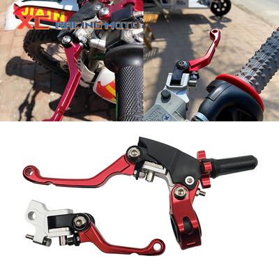 Racing CNC aluminium hopfällbar 360 kopplingsbromsspakar Handtag sparar ansträngning för CR CRF YZF EXC Bosuer Kayo T2 T4 T6 K2 K6 K6R KT250