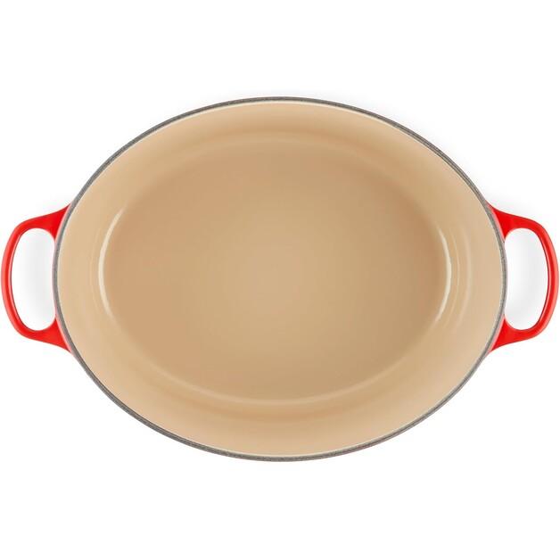 Чугунная жаровня Le Creuset Signature овальная 40 см вишнево-красная 14,8 л (21178400602430)