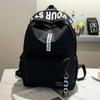High School Students Large Capacity School Bags Fashion Canvas Backpack Books Stationery Organizer Bags Traveling Storage Bags