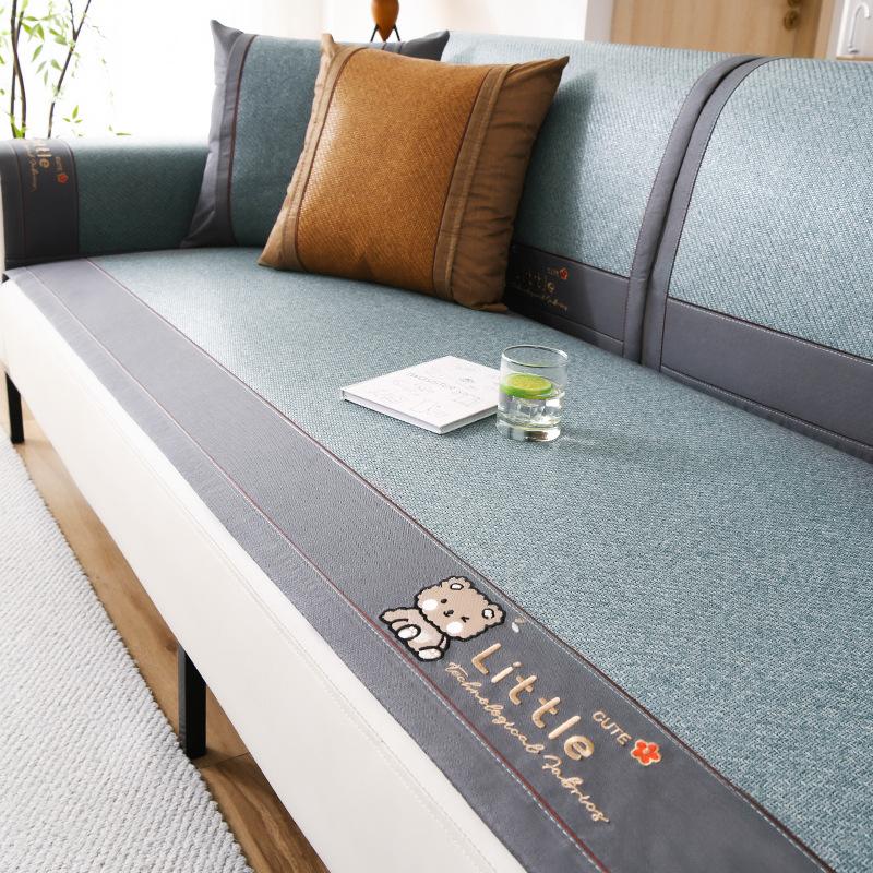 Rattan Mat Summer Sofa Cushion Summer Sofa Cool Cushion Non-Slip Sofa Mat Cover  New Ice Silk Cover