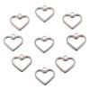 Vintage Silver Heart Pendant with 'Love' Letters - Creative Handmade Jewelry Accessory