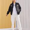 Nike Women's Sportswear Varsity Bomber Jacket Black White FZ6533-010