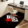 Playing Cards Office Carpet Chair Mat Large Size, Non Slip Desk Pad for Home Decor, Office Flooring Gift, Suitable for Bedroom, Living Room
