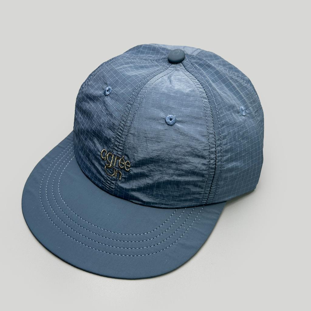 Spring And Summer American Small Plaid Quick-Drying Letter Embroidered Baseball Cap For Men And Women Flat Brim Breathable Outdoor Cap