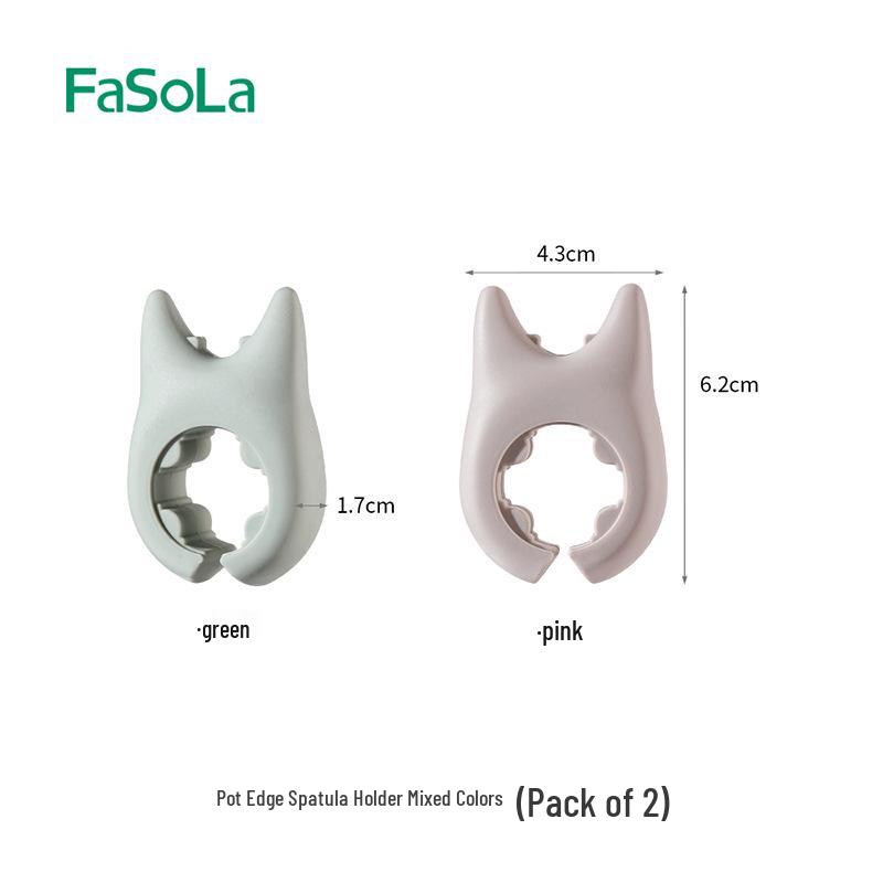 FaSoLa Silicone Spatula and Ladle Rack - Multi-functional Kitchen Utensil Holder