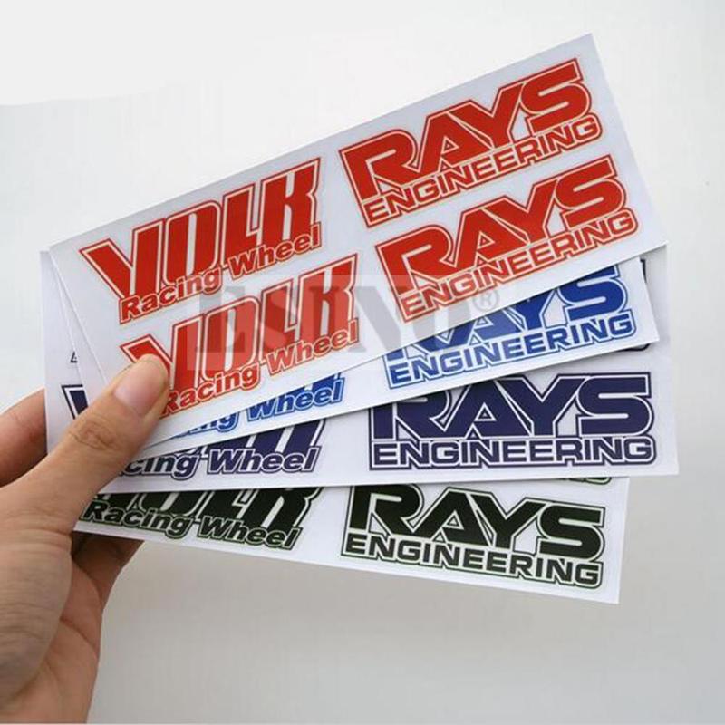 Volk Rays Autostyling Klasický Dekorativní Vinylový Ráfek Kreativní Sada Samolepek pro RAYS Volk Racing TE37 TE37 SL TE37C