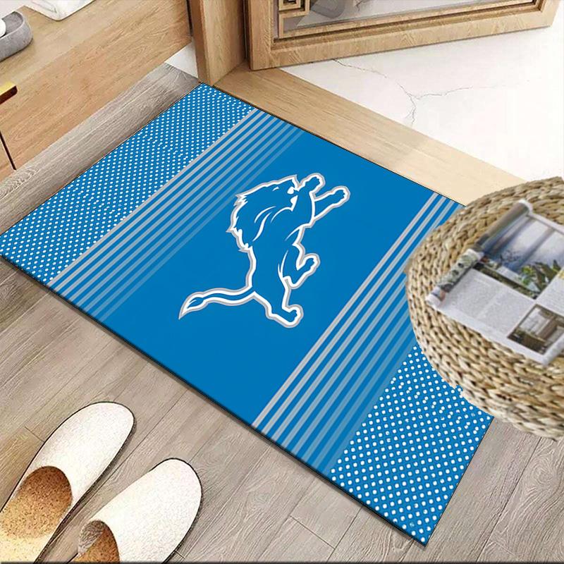 Lions Team Carpet, Kitchen Rugs, Yoga Mat, Non-Slip Mats, Rug for Bathroom, Living Room bedroom, Camping Rugs Christmas Gift