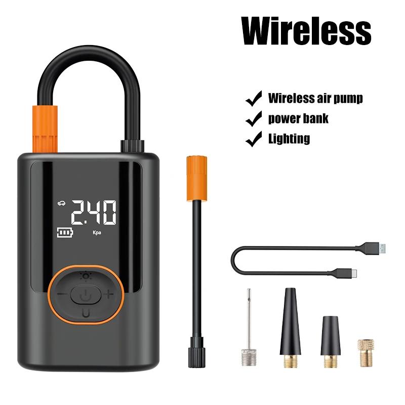 

4000 мАч Мини Воздушный Насос с Цифровым Светодиодным Экраном Портативный Воздушный Компрессор Цифровой Дисплей Внешний Аккумулятор для Зарядки Автомобиля Мотоцикла Battery Powered