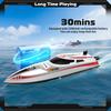 30KM H High Speed Remote Control Boat 2.4GHz Boat for Adults Water Cooling System Low Power Reminder Off Water Sensing