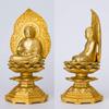 Seated Amitabha Buddha 15cm Shuun Tendai Takaoka bronzeware Buddha seated statue, (gold plated/24k gold), sculptor Makita, model sect, (Amitabha