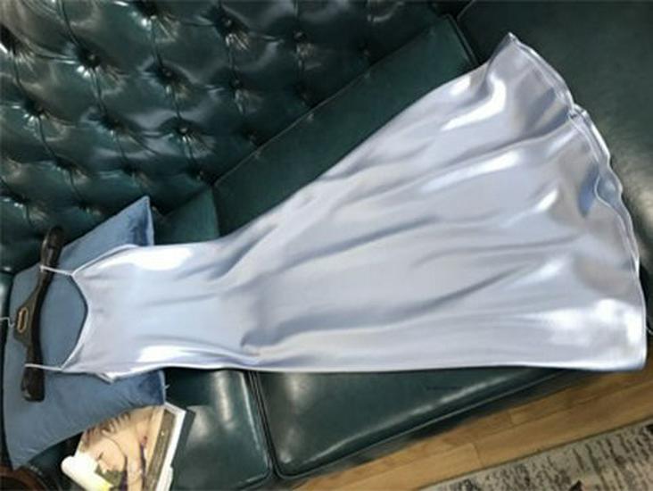 032 Women's Plus Size Elegant French A-Line Satin Dress