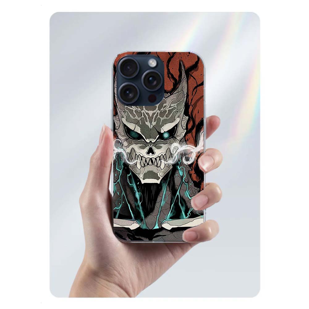 Kaiju No. 8 Anime Clear Phone Case For Iphone 17 Air 16 Pro Max 15 Pro 14 Plus 17E 16E 11 13 12 Mini Cover Cases Fundas Cell TPU