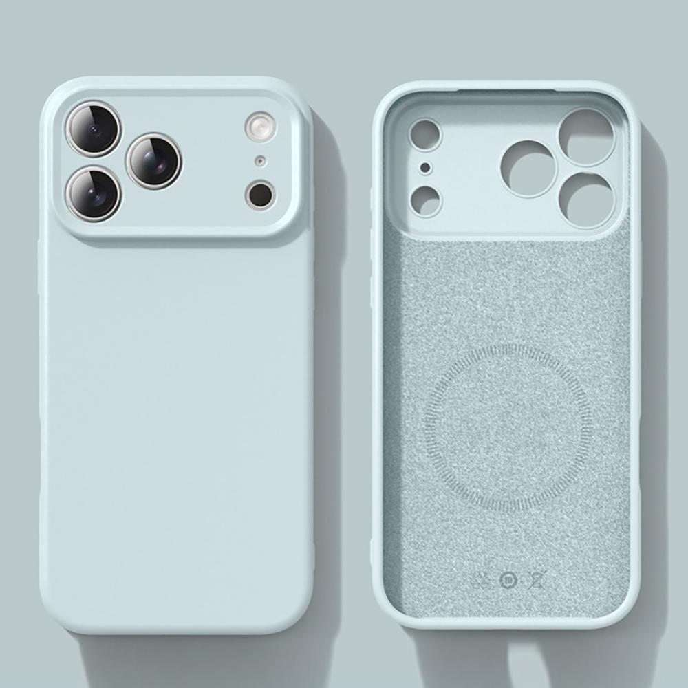 New Liquid Magnetic Silicone Phone Case For iPhone 17 16 15 14 13 12 Pro Max 16 Plus 17Pro 17 Air For Magsafe Soft Bumper Cover