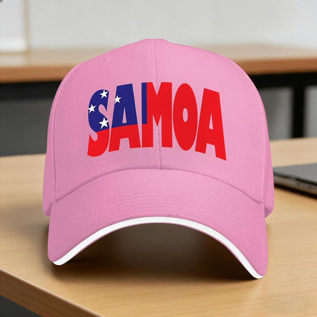 Samoa Flag Casual Baseball Cap Outdoor Gym Trucker Hat Summer Adjustable Men Adult Y2k Funny Baseball Caps