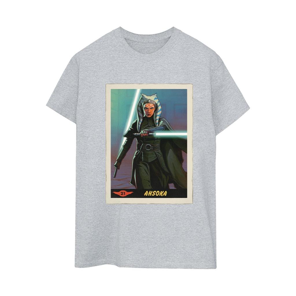 STAR WARS Womens/Ladies The Mandalorian Ahsoka Cotton Boyfriend T-Shirt