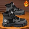 Winter Men's Shoes New Men's Martin Boots Velvet Warm Versatile Shoes Non-slip and Wear-resistant Men's Boots