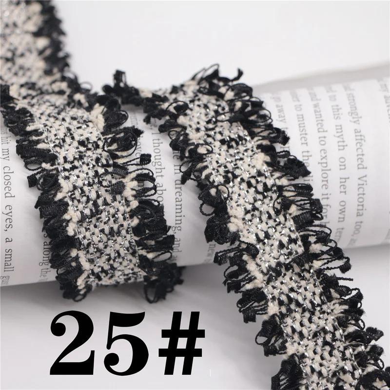 45 Yards Trim Vintage Embroidered Lace Sewing Lace Ribbon Fabric Handmade Costume Dress Sewing Trimmings Wedding Decoration