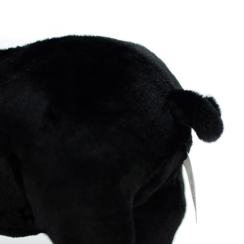 Roztomilé černé prase domácí Realistická vycpaná plyšová hračka Simulace Růžová panenka Zvířecí model Měkké dárky