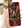 For Xiaomi Redmi Note 15 Pro+ 15Pro 5G Feather Crown Initial Letter Phone Case For Redmi Note 15 Pro Plus 5G Soft Silicone Cases