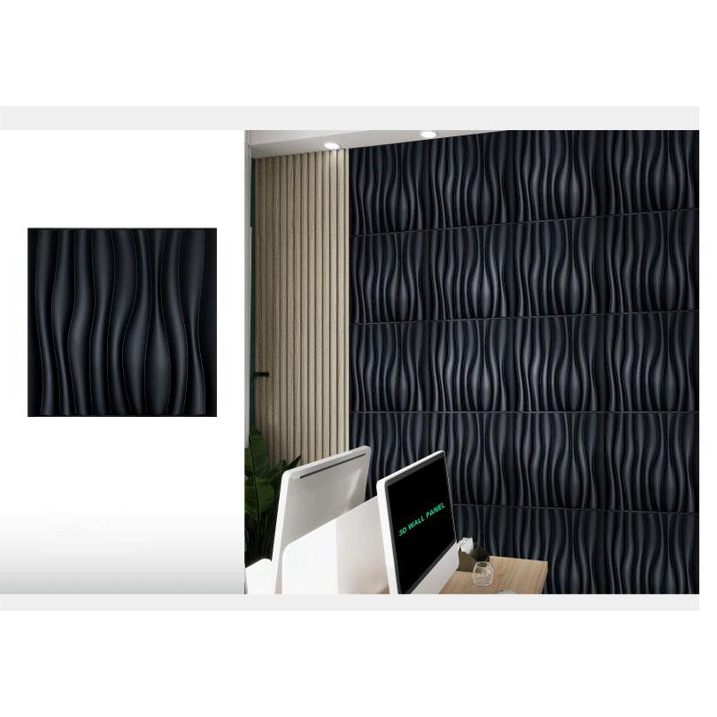 12 Pannelli Murali 3D Goffrati PVC Spessore 0,8 cm per Decorazione Parete di Sfondo Casa Hotel