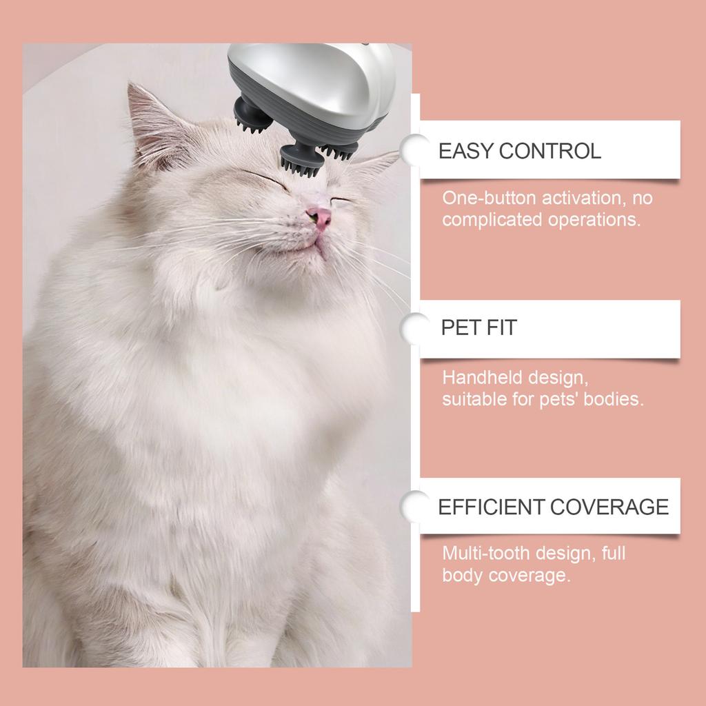 Pet Massager Gentle Vibration Relaxation Tool for Anxiety Relief and Blood Circulation