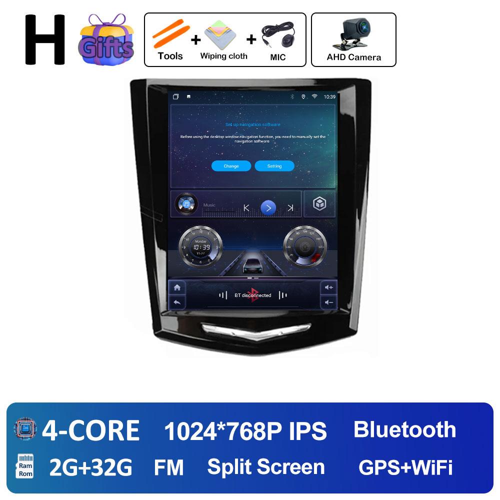 For Cadillac ATS XTS CTS SRX 2013 2014 2015 2016 DSP Stereo Wireless Carplay Android Auto 2.5D Touch Screen Head Unit No 2 din