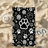 1 pc Dog Paw Beach Towel,  Soft Odor-free Durable Towel, Ideal for Swimming Camping Bathing, Beach Pool Travel Daily Essential