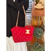 Korean Polka Dot Red Bag 2025 Early Summer Wear Lazy Style Handbag Commuter Shoulder Bag