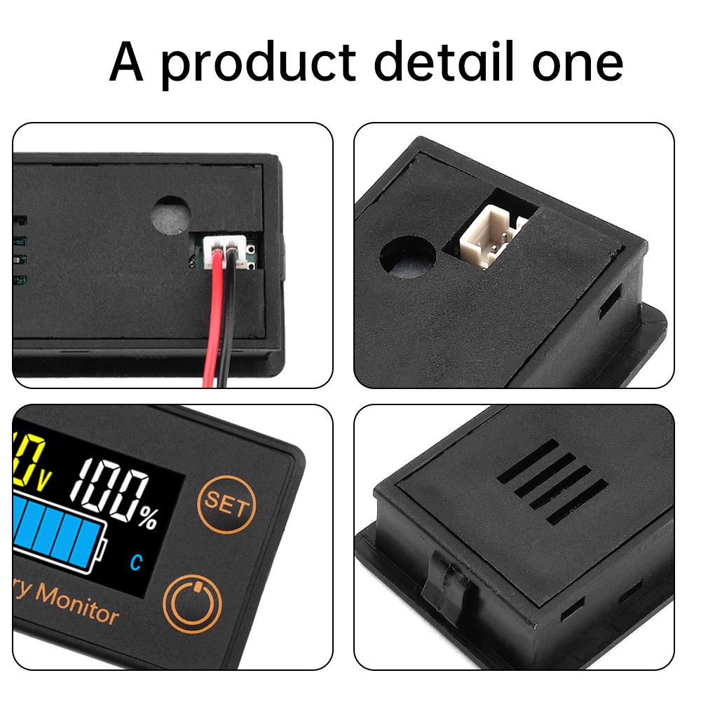 6139 Waterproof Intelligent Digital Display Voltage Battery Capacity Tester Acid / Li-Ion / Li-Fe Battery Universal DC 7-100V