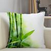 Musife Green Bamboo Pillowcase Custom Square Pillow Cover Case Zipper Pillowcase 35X35,40X40,45X45Cm Drop Shipping 12.15