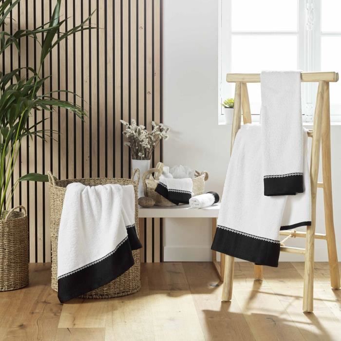 Gant de toilette - MAJESTIC - Lot de 2 - 100% coton éponge - 15 x 21 cm - Doux et absorbant