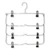 Multifunctional Folding Pants Hanger with Skirt Clips, Creative Wardrobe Storage Solution.