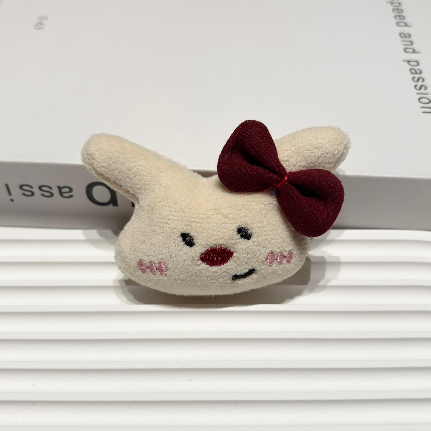 Korean Style Plush Sausage Dog Brooch - Cartoon Animal Hair Accessory for Girls