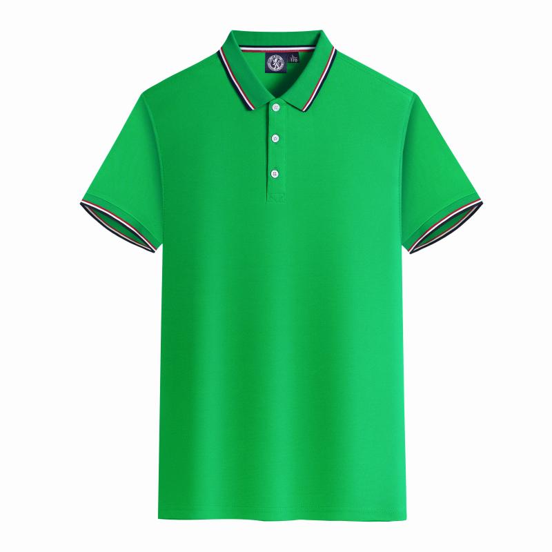 2026 Summer Men's Short sleeved Polo Shirt Business and Leisure 85% Polyester Fiber 15% Cotton Breathable and Versatile