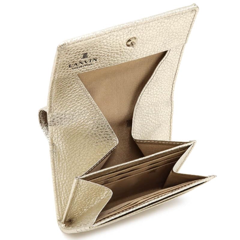 Lanvin Collection Love Laperce Bifold Wallet 65-6807 Women's Gold