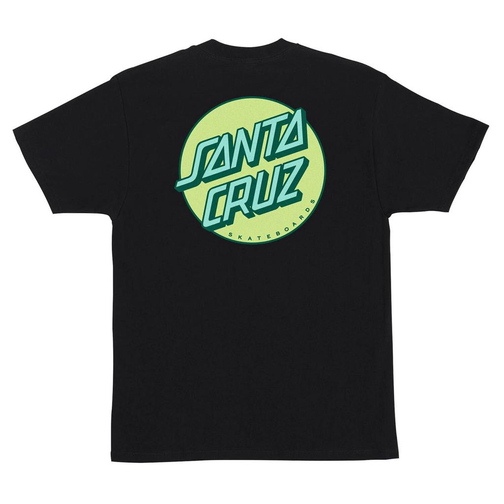 Santa Cruz Skateboards T-Shirt Other Dot Schwarz/Key Lime