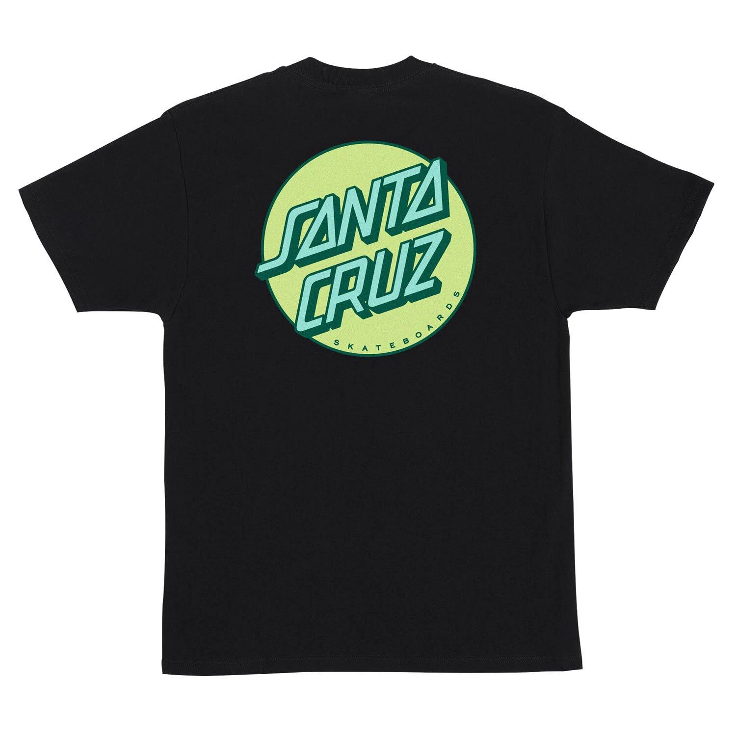 Santa Cruz Skateboards Shirt Other Dot Black/Key Lime 2XL