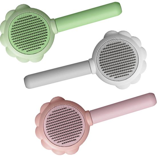 

Pet Grooming Comb Loose Fur Removal Comb Dog Hair Detangling Brush Easy to Clean Deshedding Tool for Long or Short Hair Cats Dogs