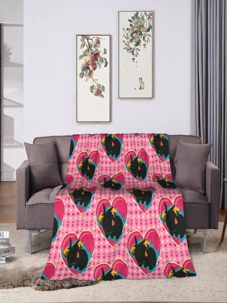 Super Warm Flannel Throw Blanket for Winter  Perfect for Bedroom Sofa or Bed Cover  Novelty Bedspread for Boys and Girls