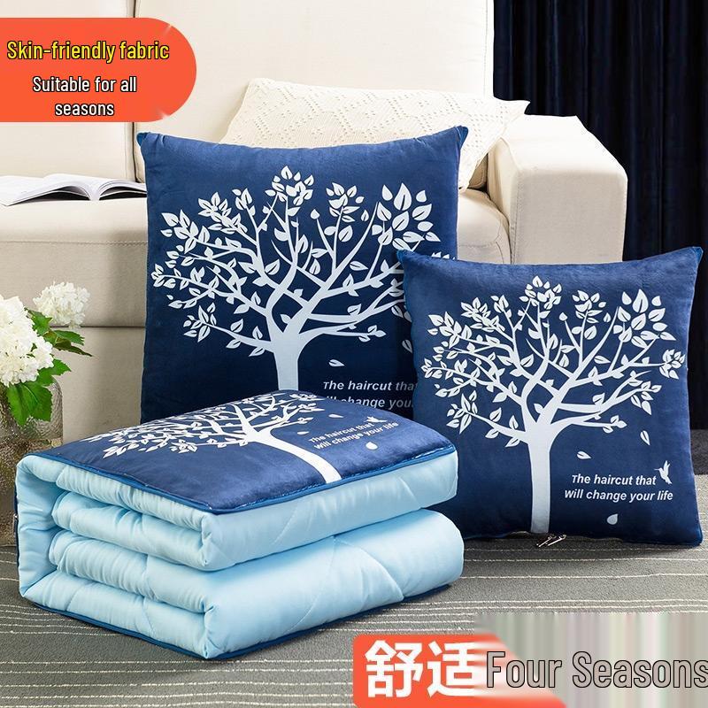 HANDUNYOU 2-в-1 Подушка-одеяло для сна в машине и офисе