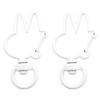 31X39mm Candy Colored Alloy Shell Shaped Spring Buckle Special-shaped DIY keychain Accessories Creative Accessories Hanging Ornaments