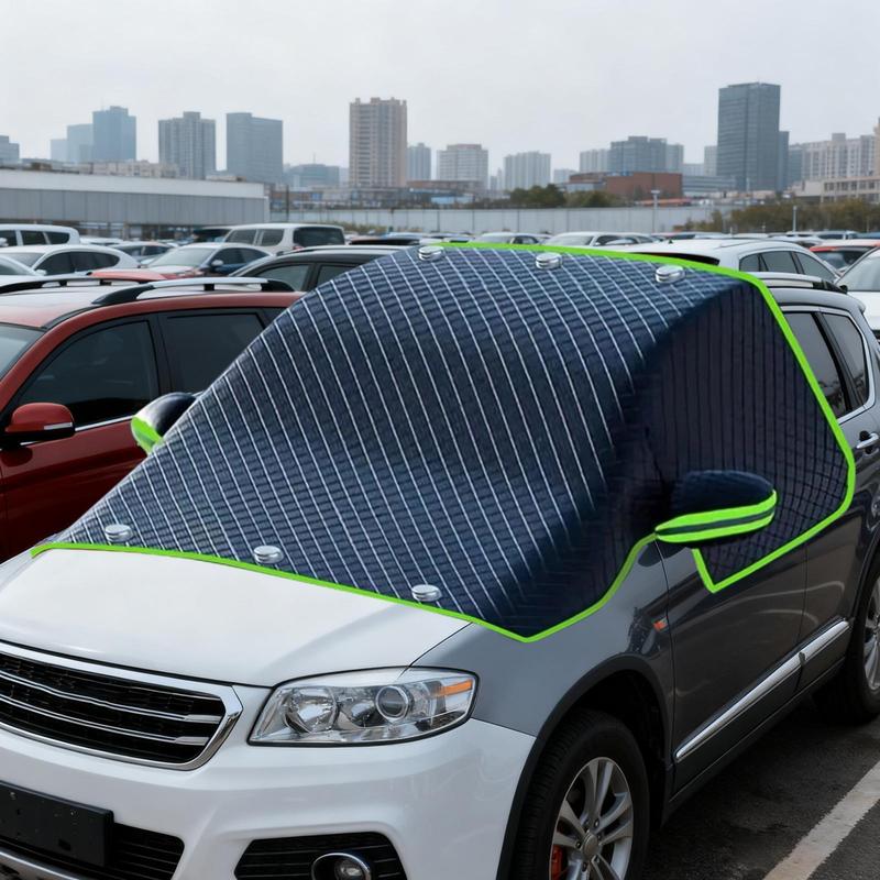 Car Windshield anti-frost cover Reflective car windshield anti-icing and snow cover with side window and rearview mirror protect