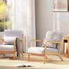 Elegant Lounge Chair with Wooden Frame and Foam Padding, Velvet Look, for Living Room, Bedroom, Grey