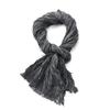 Men's Handmade Pleated Tie-Dye Scarf - Autumn/Winter Cotton Linen Retro Style