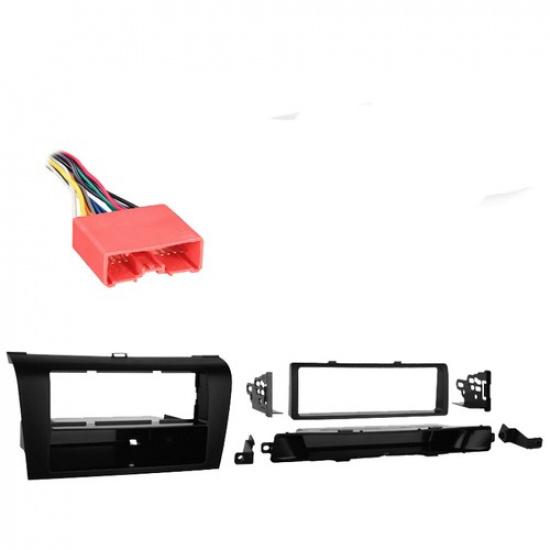 Fits Mazda Mazda3 2004-2009 Single DIN Stereo Harness Radio tall Dash Kit