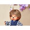 Kimono Original Kyugetsu Officiel Monchhichi Garçon Motif à Carreaux Bleu IPM-14-Z