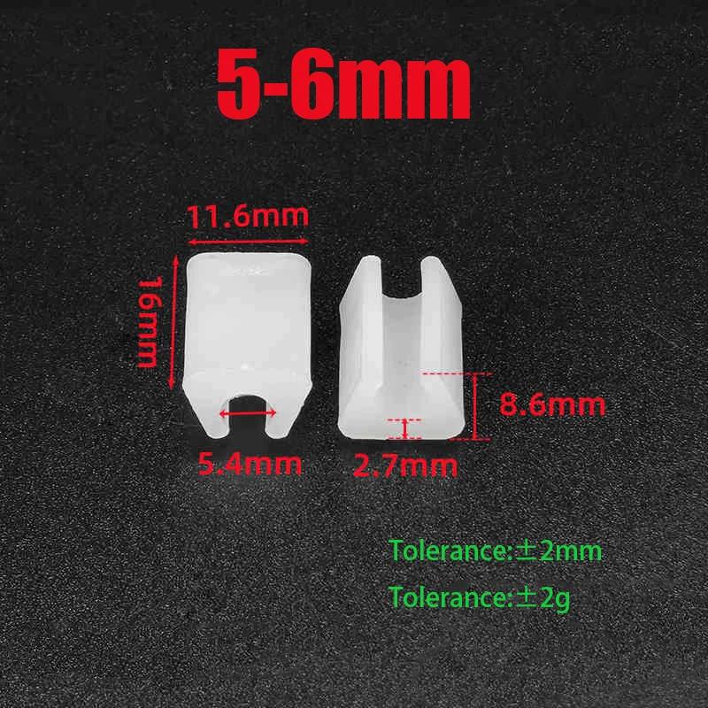 

U-Shaped Pipe Clamps 3-22mm Plastic Furniture Foot Pads Table Leg Covers Chair Pads Anti Slip Floor Protection Covers Pipe Caps 10Pcs