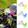 Motorcycle Handlebar Decoration Aircraft Motorcycle Decorations for Handlebar Wind Powered Cute Decor with LED Lights for Car